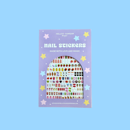 Asian Snacks Nail Stickers